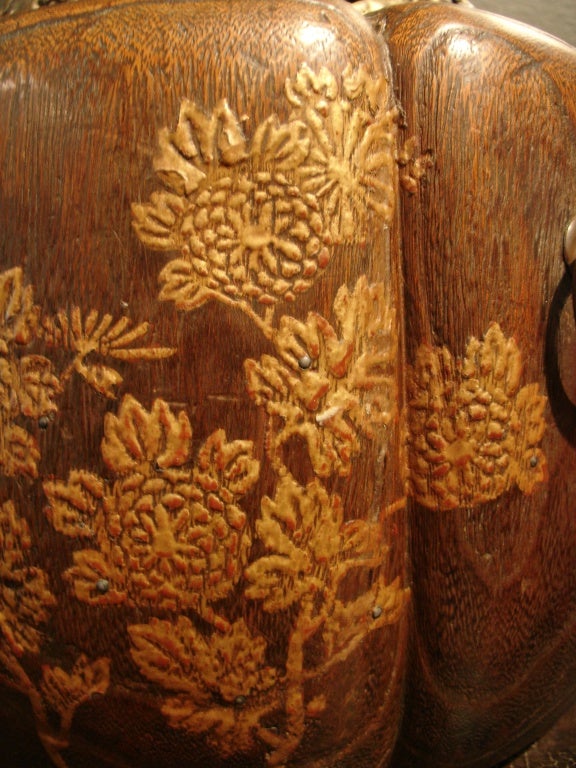 A Japanese Kiri Wood and Lacquer Hibachi 2