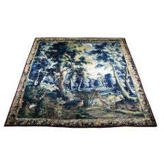 Antique A Large Flemish Verdue Tapestry