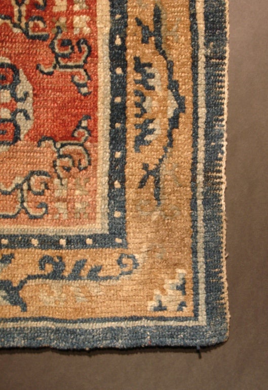 19th Century Tibetan Square Seating Carpet