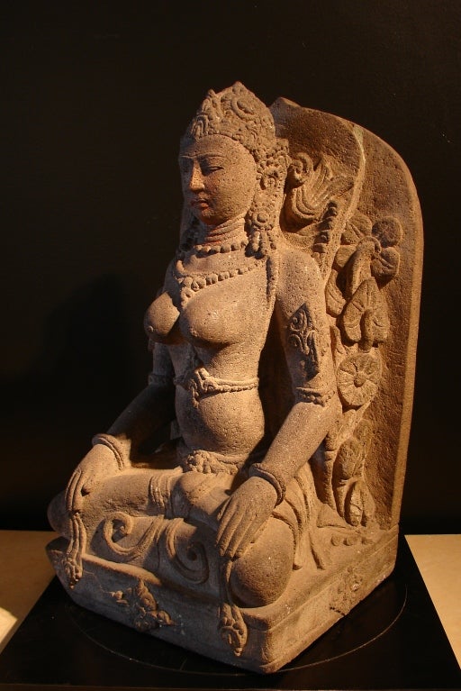 An Indonesian Andesite Figure of Devi 1