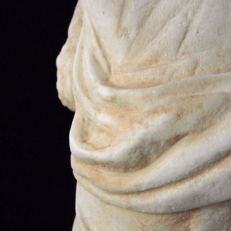 Greco Roman Roman Marble Draped Female Figure