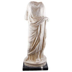 Roman Marble Draped Female Figure