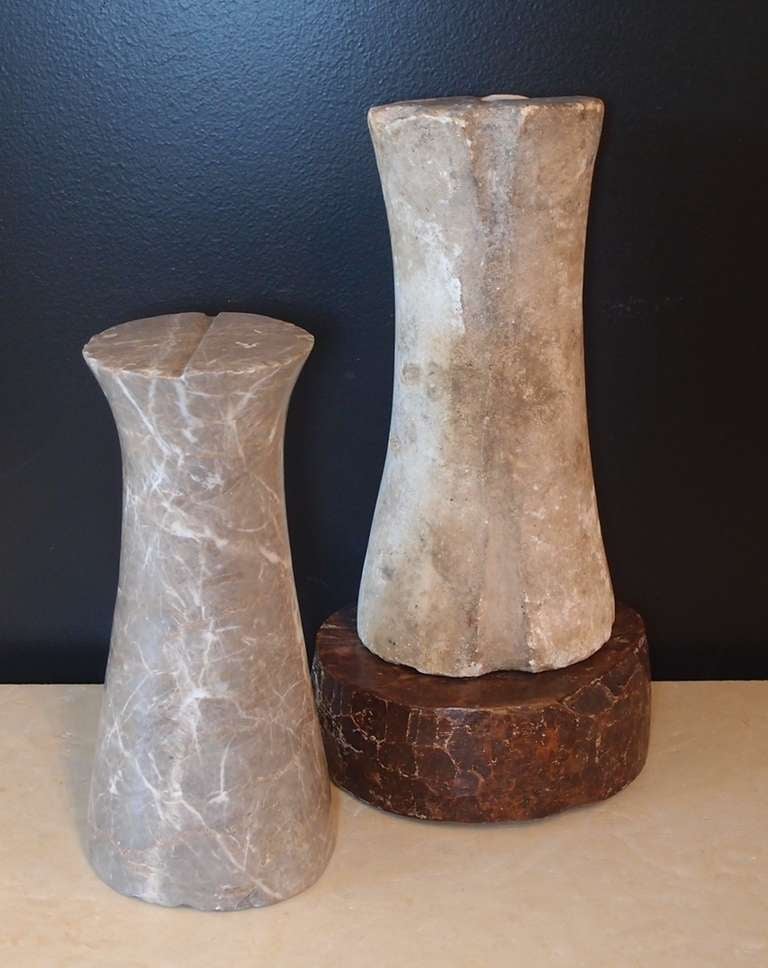 Two Bactrian Stone Ritual Objects