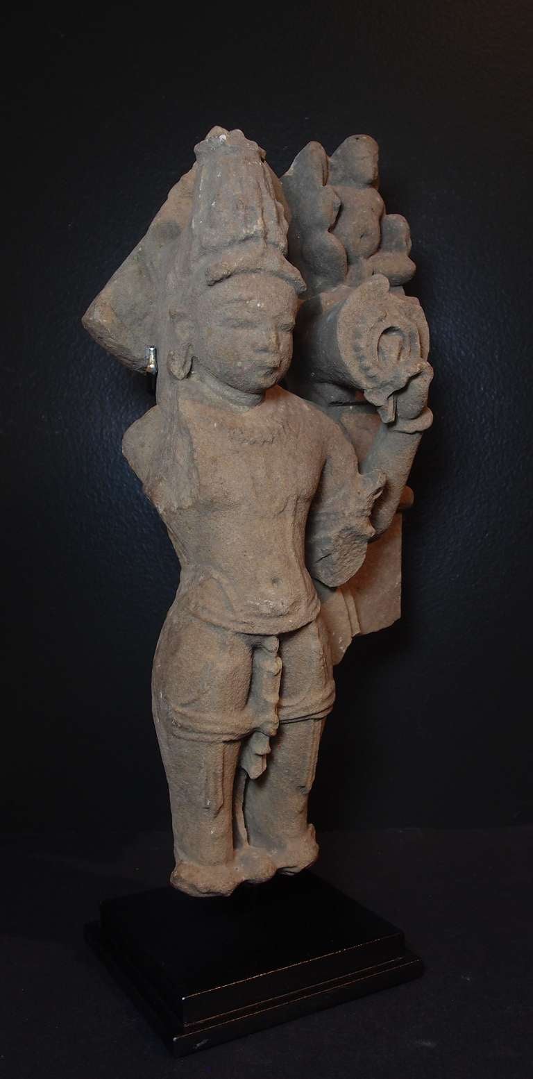 Indian Sandstone Carving of Vishnu, Madhya Pradesh, 10th-11th Century