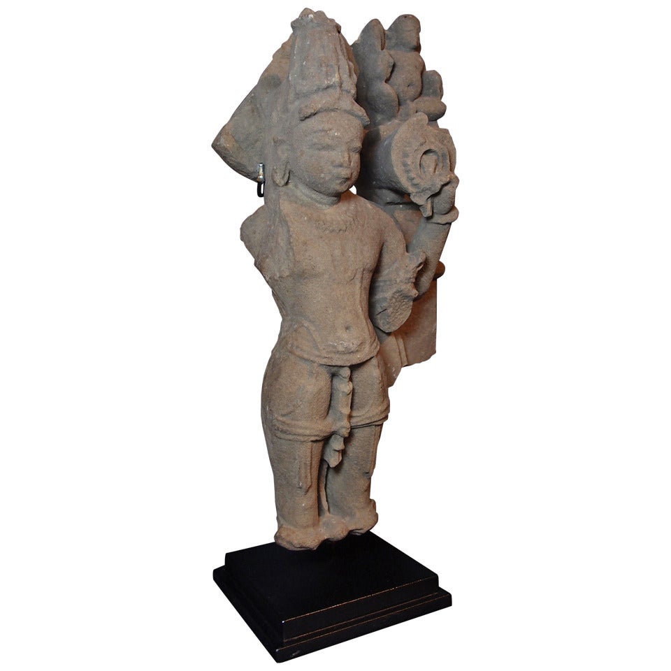 Indian Sandstone Carving of Vishnu, Madhya Pradesh, 10th-11th Century
