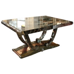 A Magnificent Custom Mirrored Table by Philippe Starck