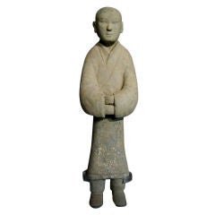 A Han Dynasty Model of Standing Female Attendant