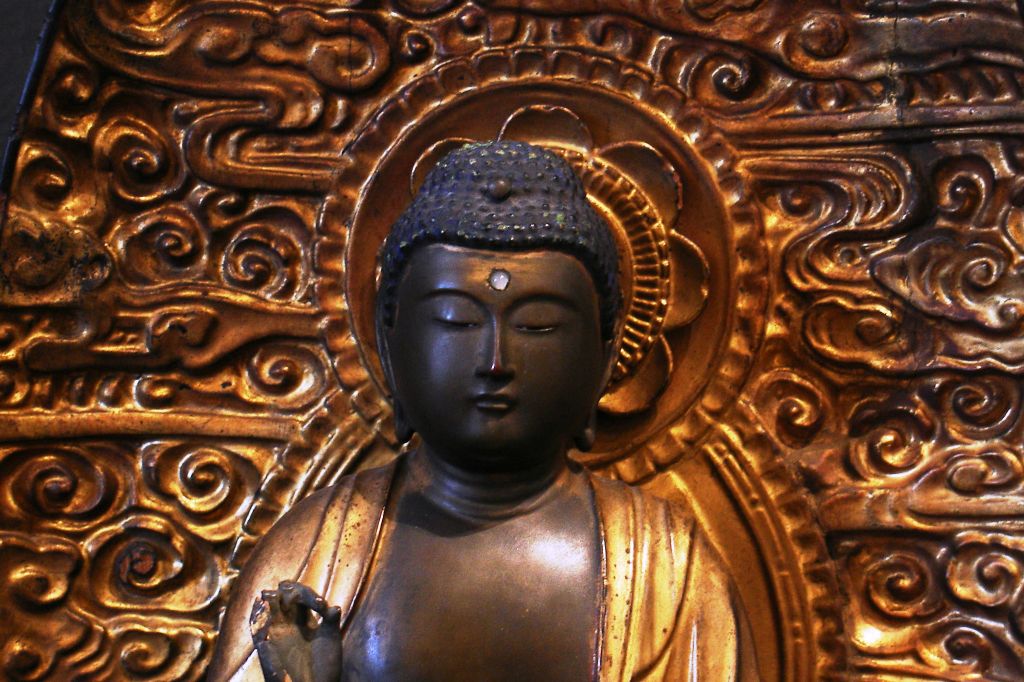 19th Century A Japanese Seated Amida Nyorai Buddha
