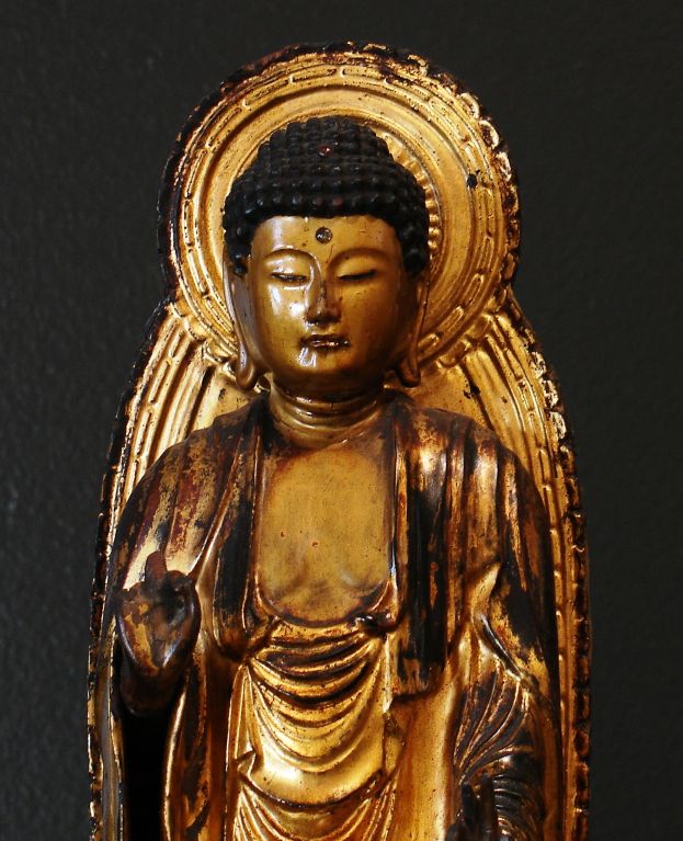 19th Century A Japanese Standing Shaka Nyorai Buddha