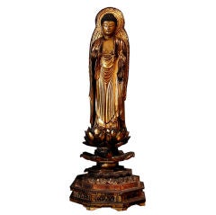 A Japanese Standing Shaka Nyorai Buddha