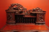 A Carved Japanese Writing Desk and Chair at 1stdibs