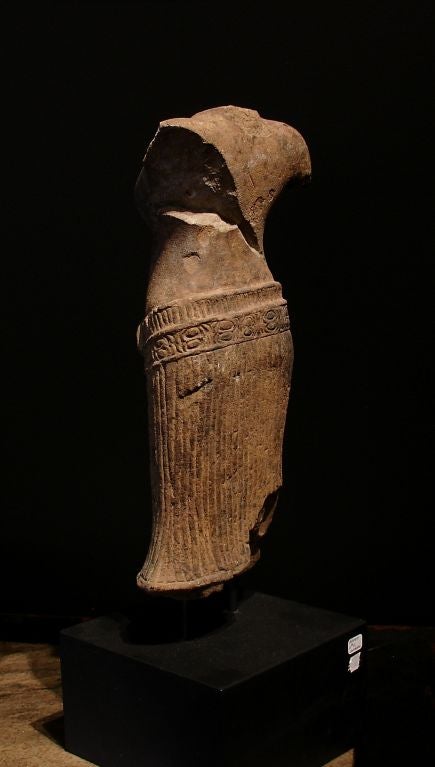 A Khmer Sandstone Torso of a Female Divinity 1