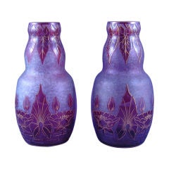 BACCARAT Pair of Vases