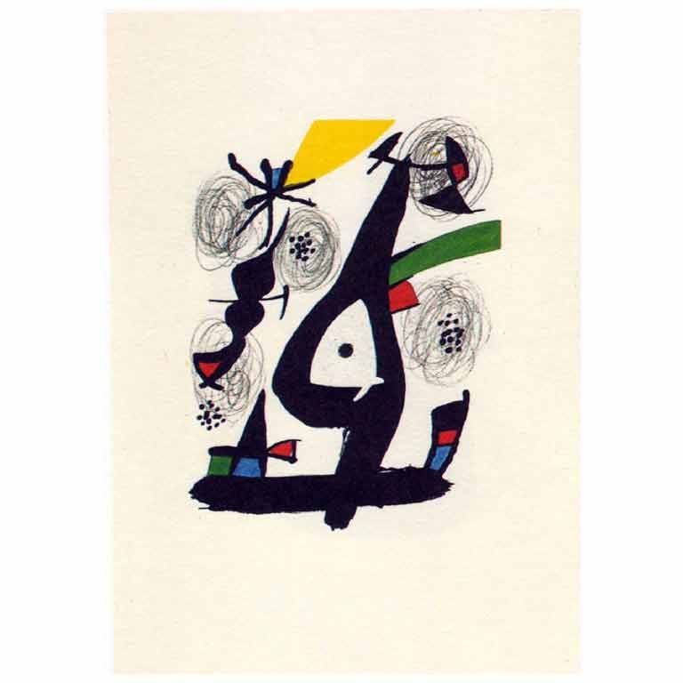 La Melodie Acide, 1980 by Joan Miro For Sale