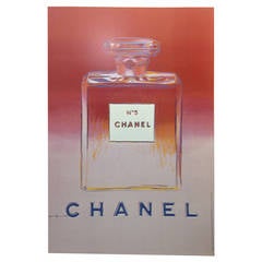 Warhol, Original Chanel Campaign Poster, Paris, 1997 (Pink & White)