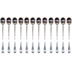 12 Tiffany iced teaspoons