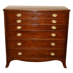 one of a pair of mahogany chests