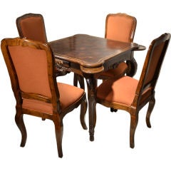 Baker game table & chairs