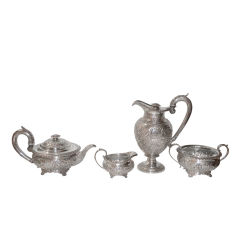 antique sterling tea and coffee set