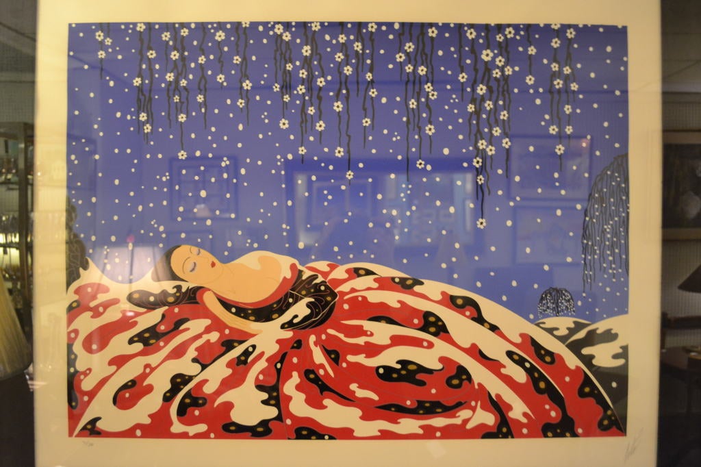 French Large Print of Sleeping Beauty by Erte For Sale