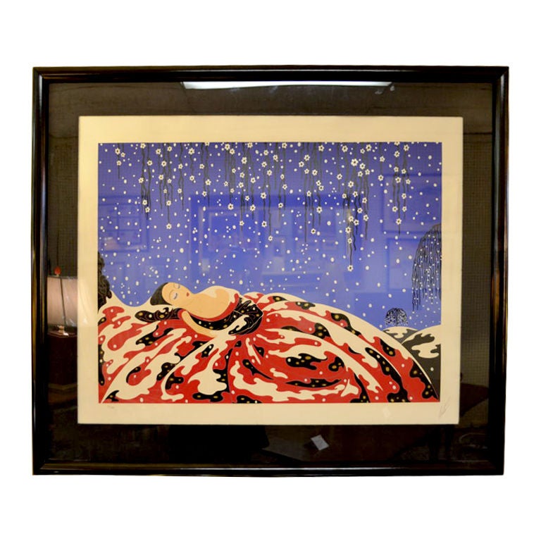 Large Print of Sleeping Beauty by Erte For Sale