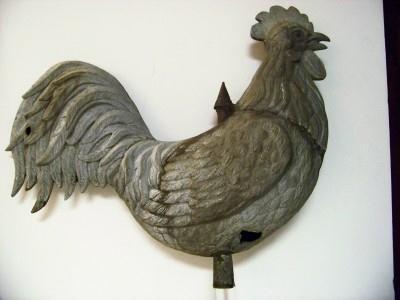 antique French zinc weathervane In Good Condition For Sale In New Canaan, CT