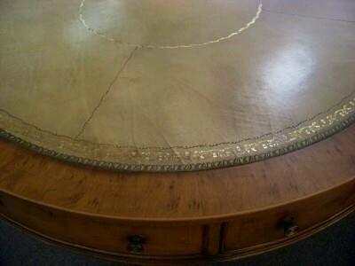 Wood English library or center table For Sale