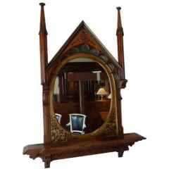 Antique Gothic mirror