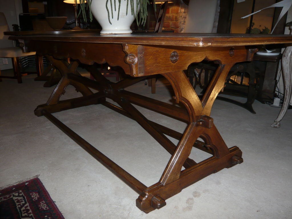 Oak Gothic Table