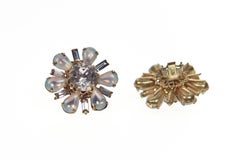Vintage Lilac Haskell Clip on Earrings