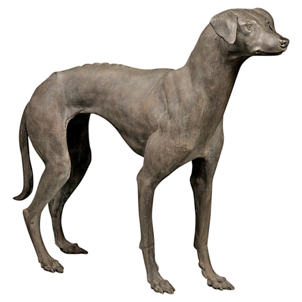 Contemporary Bronze Dog For Sale