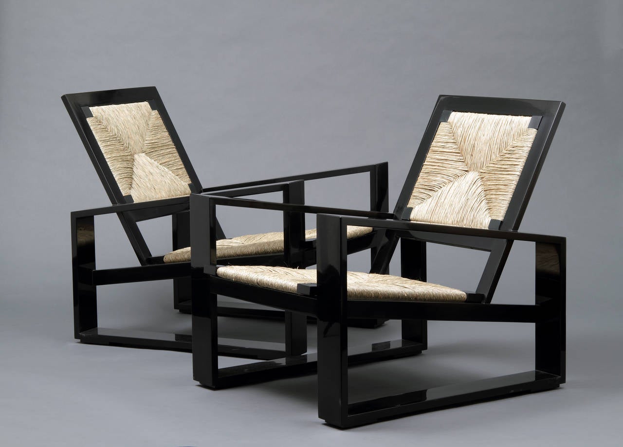 Black lacquered Chairs designed by Ciancimino (10/11/12)