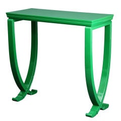 A Green Contemporary Console
