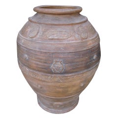 Italian Tuscan Olive Jar Dated 1861