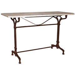 French Marble Top Bistro Table