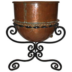 Copper Pot on Stand