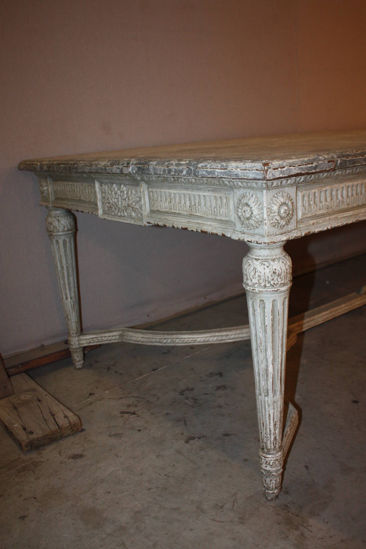 Painted French Dinning Room Table 2