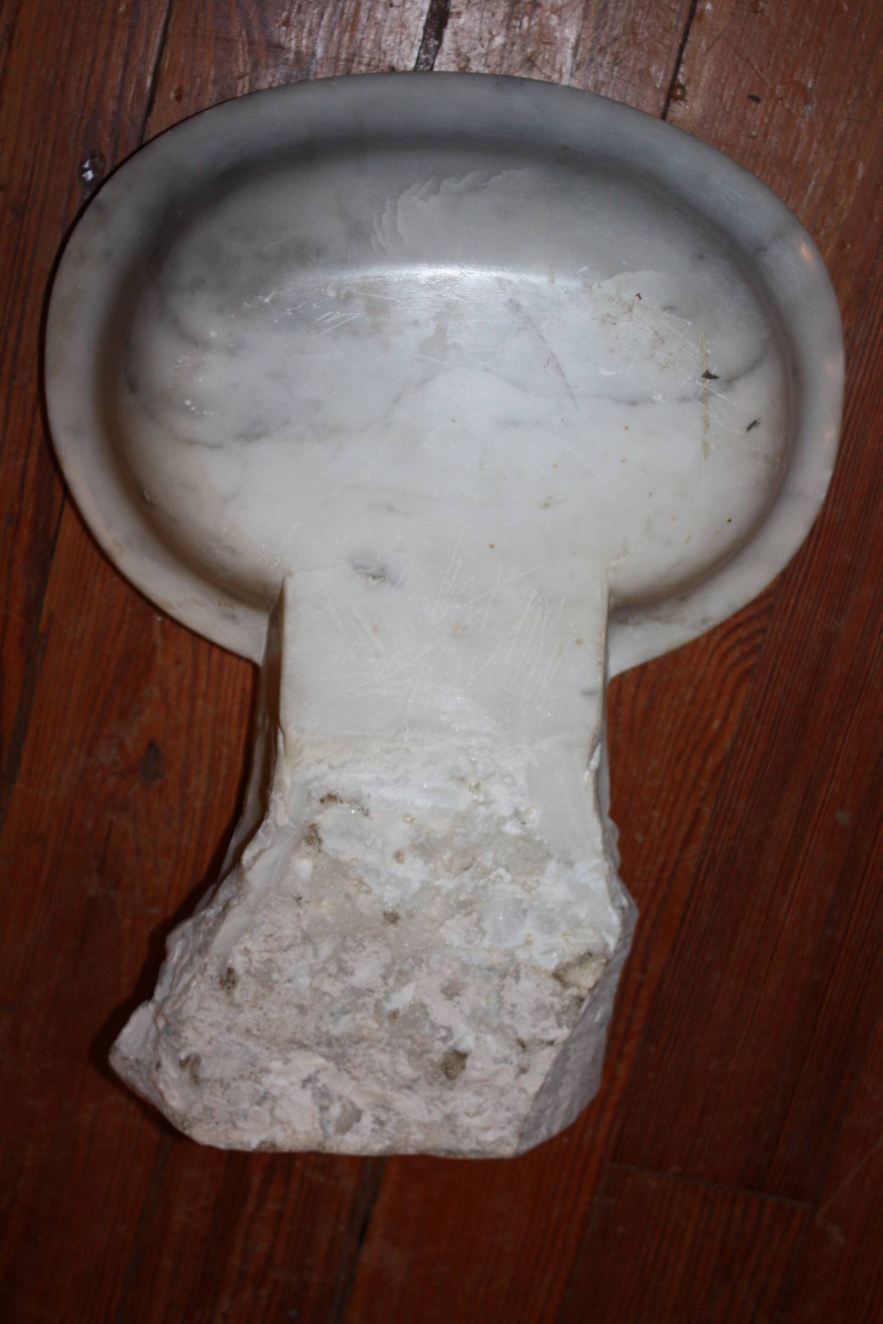 19th Century Italian Marble Holy Water Font