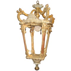 Antique Italian Lantern Style Chandelier