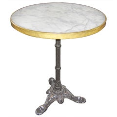 Marble Top French Bistro Table