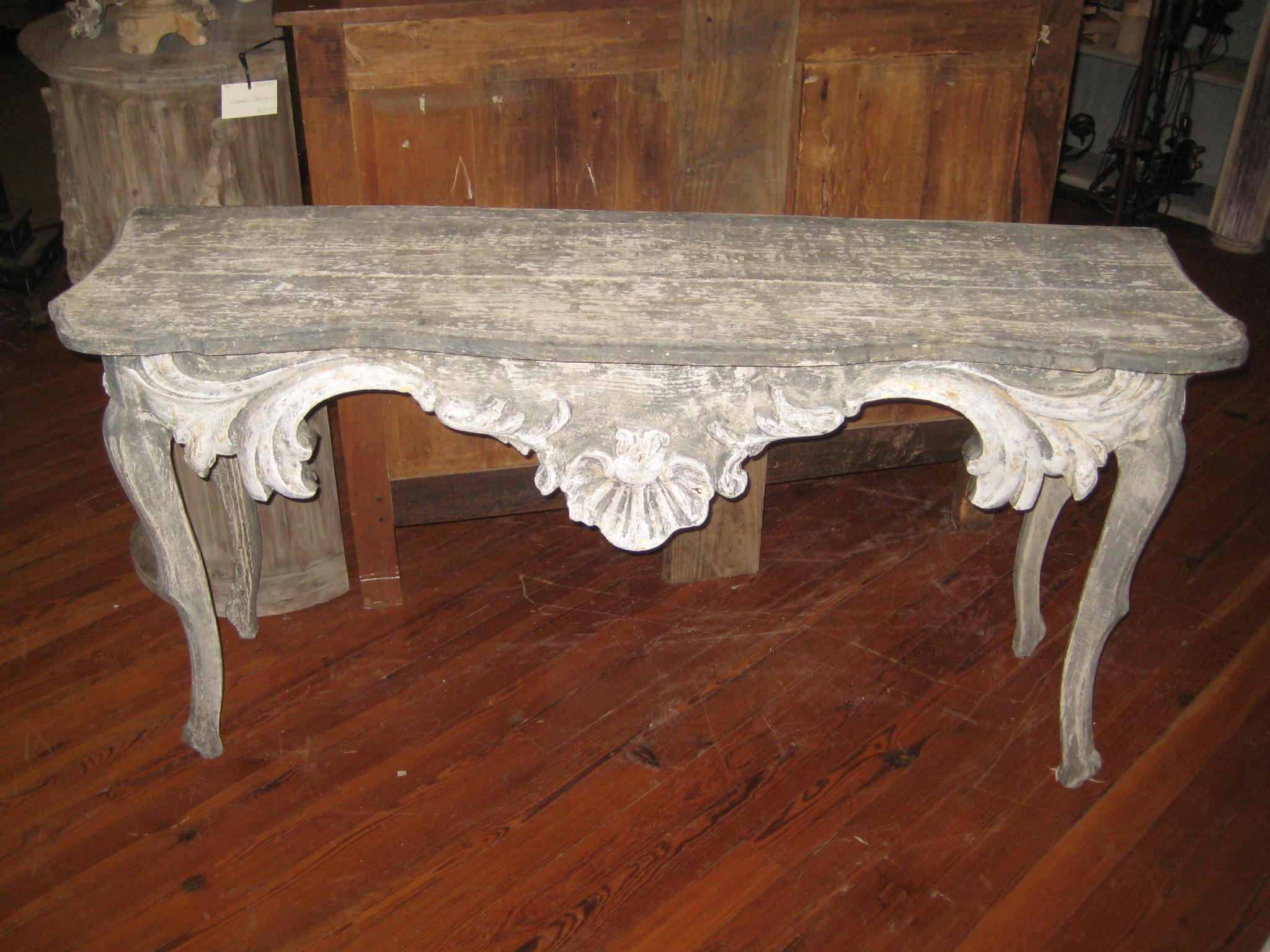 French Painted Console Table