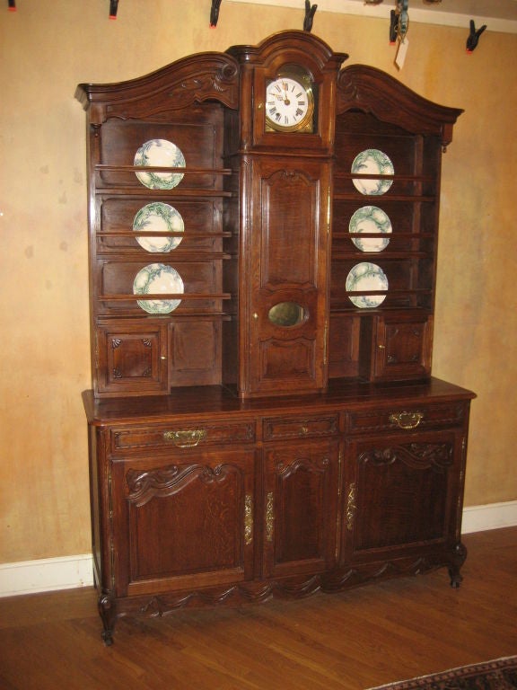 French Provencal Vaisselier with Clock