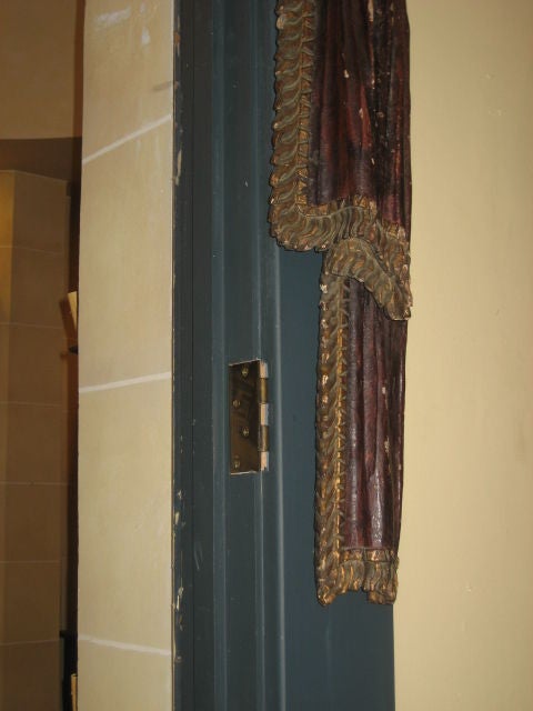Pair Carved Curtains 4