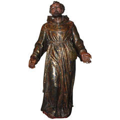 18th Century French ReligiousStatue of Monk
