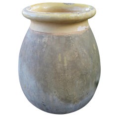 Early 19th Century French Olive Jar from Biot, France Early 19th Century French Olive Jar from Biot, France