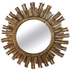 Antique French Sunburst Mirror