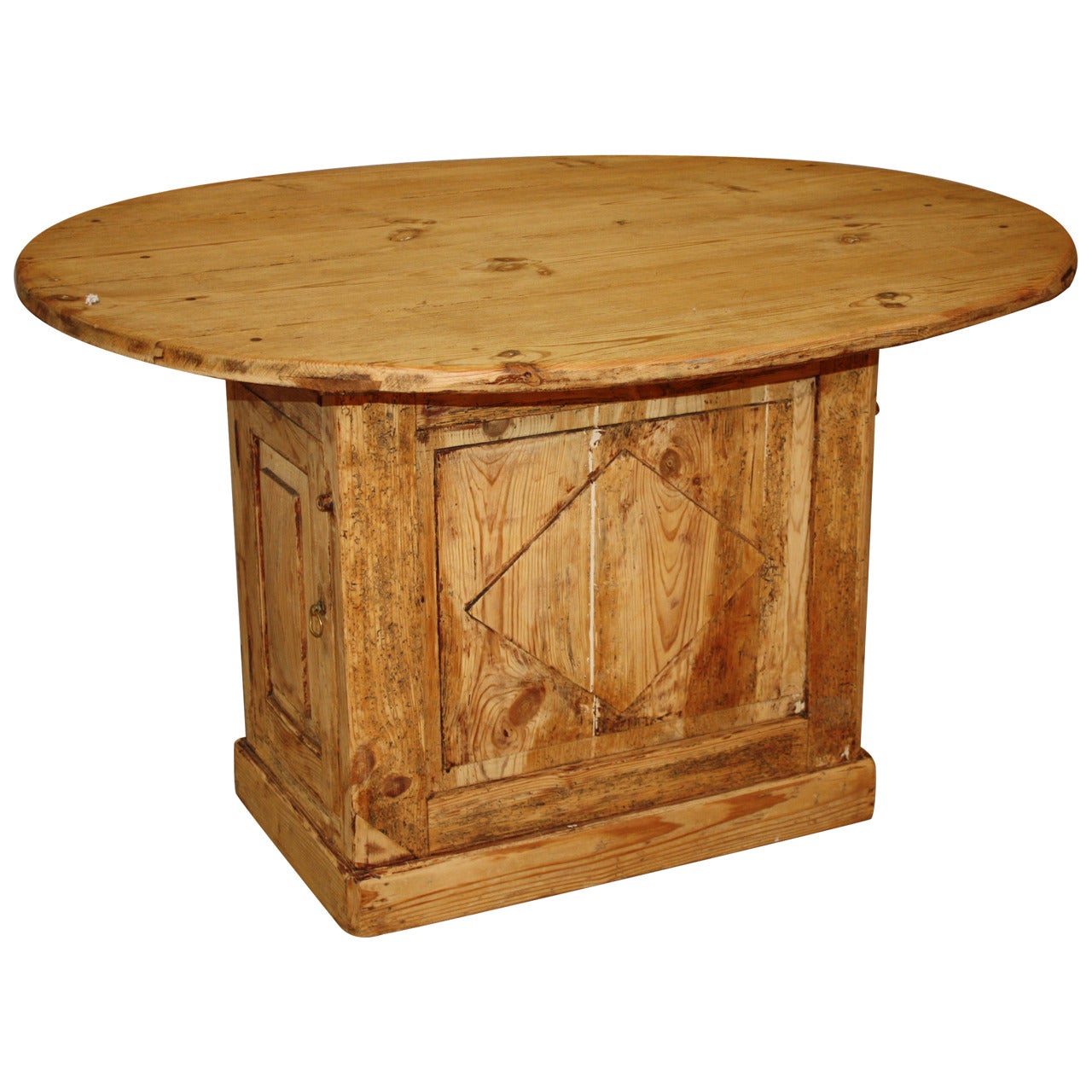 19th Century French Pine Wine Table