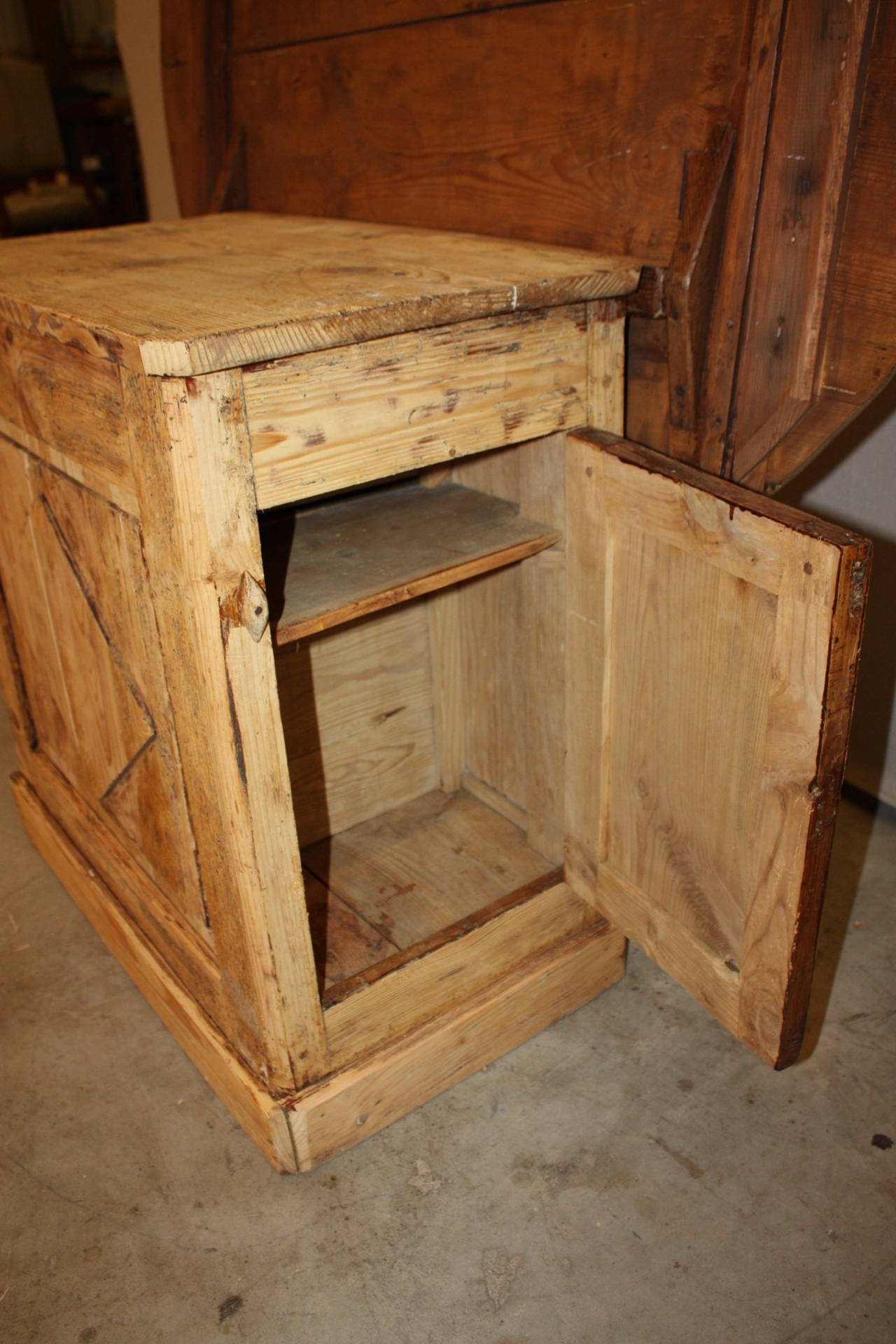 19th Century French Pine Wine Table 1