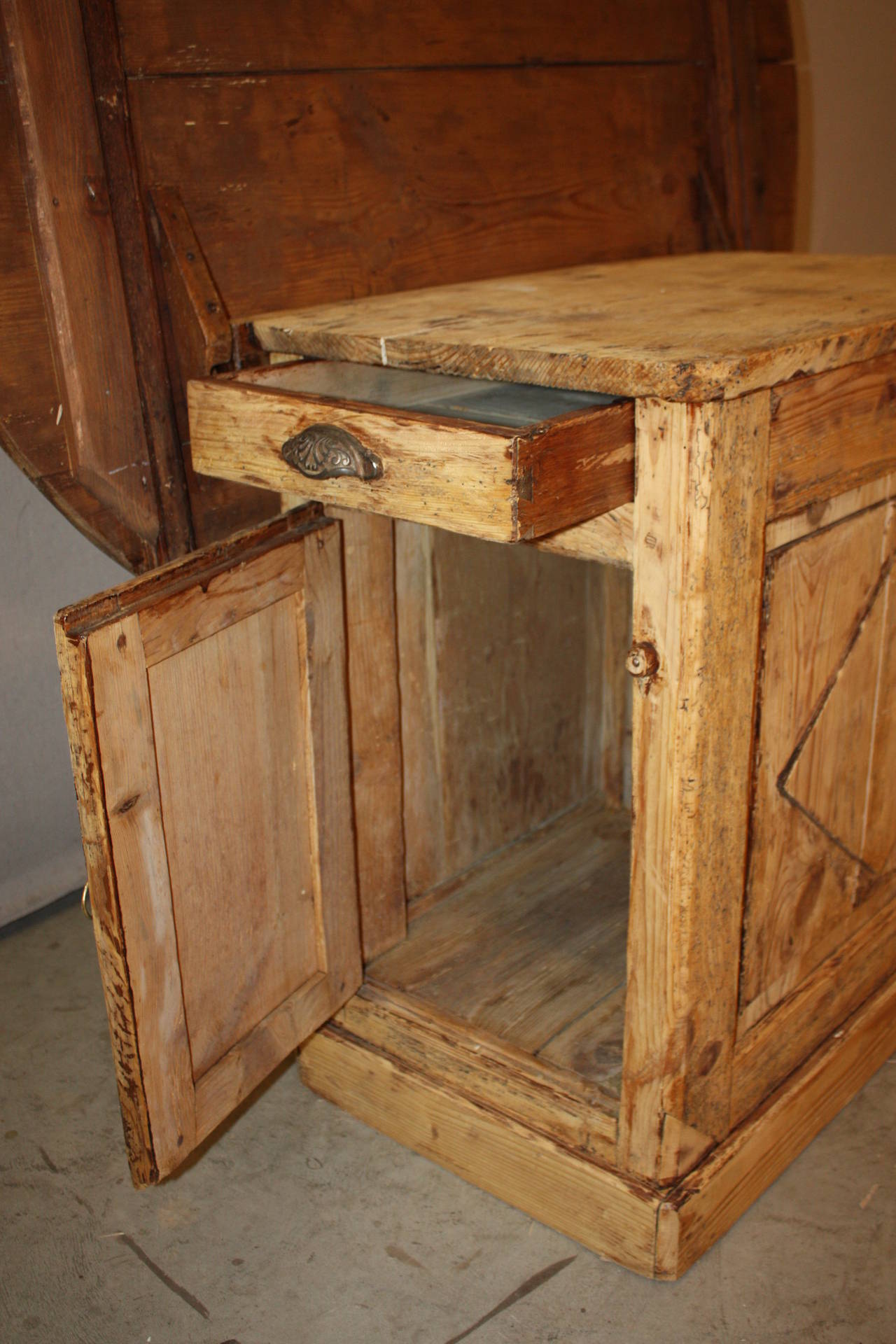 19th Century French Pine Wine Table 2