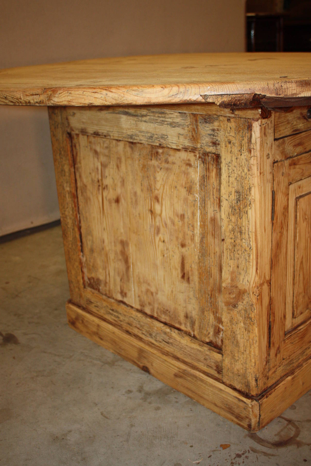 19th Century French Pine Wine Table 5